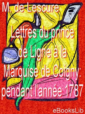 cover image of Lettres du prince de Ligne à la Marquise de Coigny